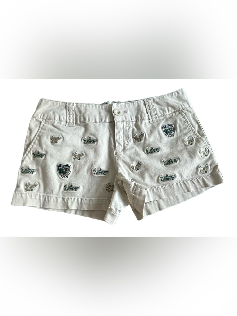 TEXAS LONGHORNS College Classics Beige Shorts with Longhorn Logos Size 3
